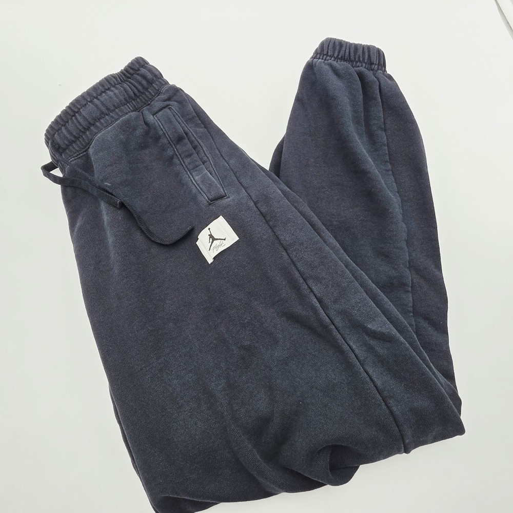 Nike Jordan Flight Fleece Sweatpants Womens Black Joggers Jumpman Logo DQ4607